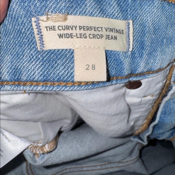 Madewell The Curvy Perfect Vintage Wide Leg Crop Jeans - Picture 8 of 8